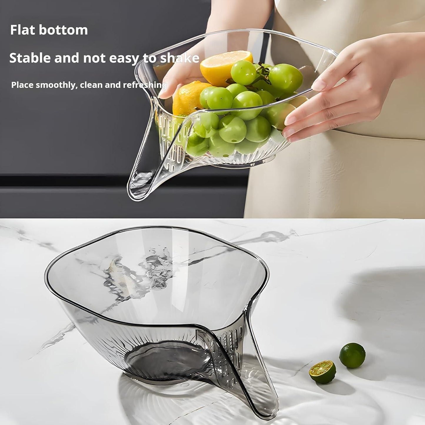 Multi purpose drain basket for kitchen sink (Pack of 2)