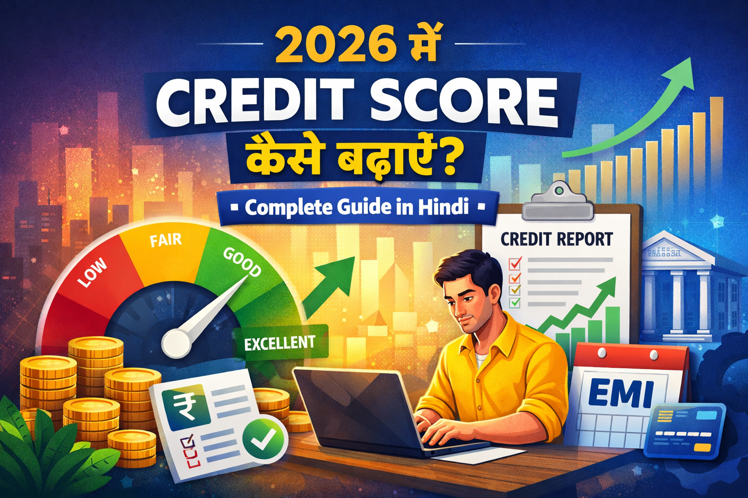 2026 में Credit Score कैसे बढ़ाएं? Complete Guide